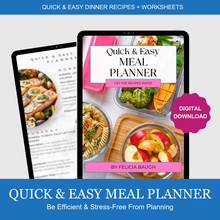 Load image into Gallery viewer, Quick & Easy Meal Planner for Busy Working Moms (Digital)