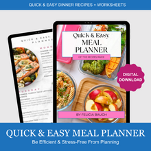 Load image into Gallery viewer, Quick &amp; Easy Meal Planner for Busy Working Moms (Digital)
